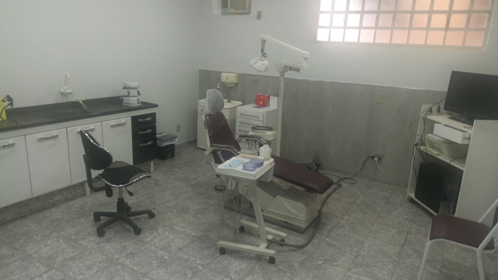 Sala clínica do consultório